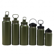 Wide mouth double wall  vacuum flask insulated stainless steel water bottles customized logo & color